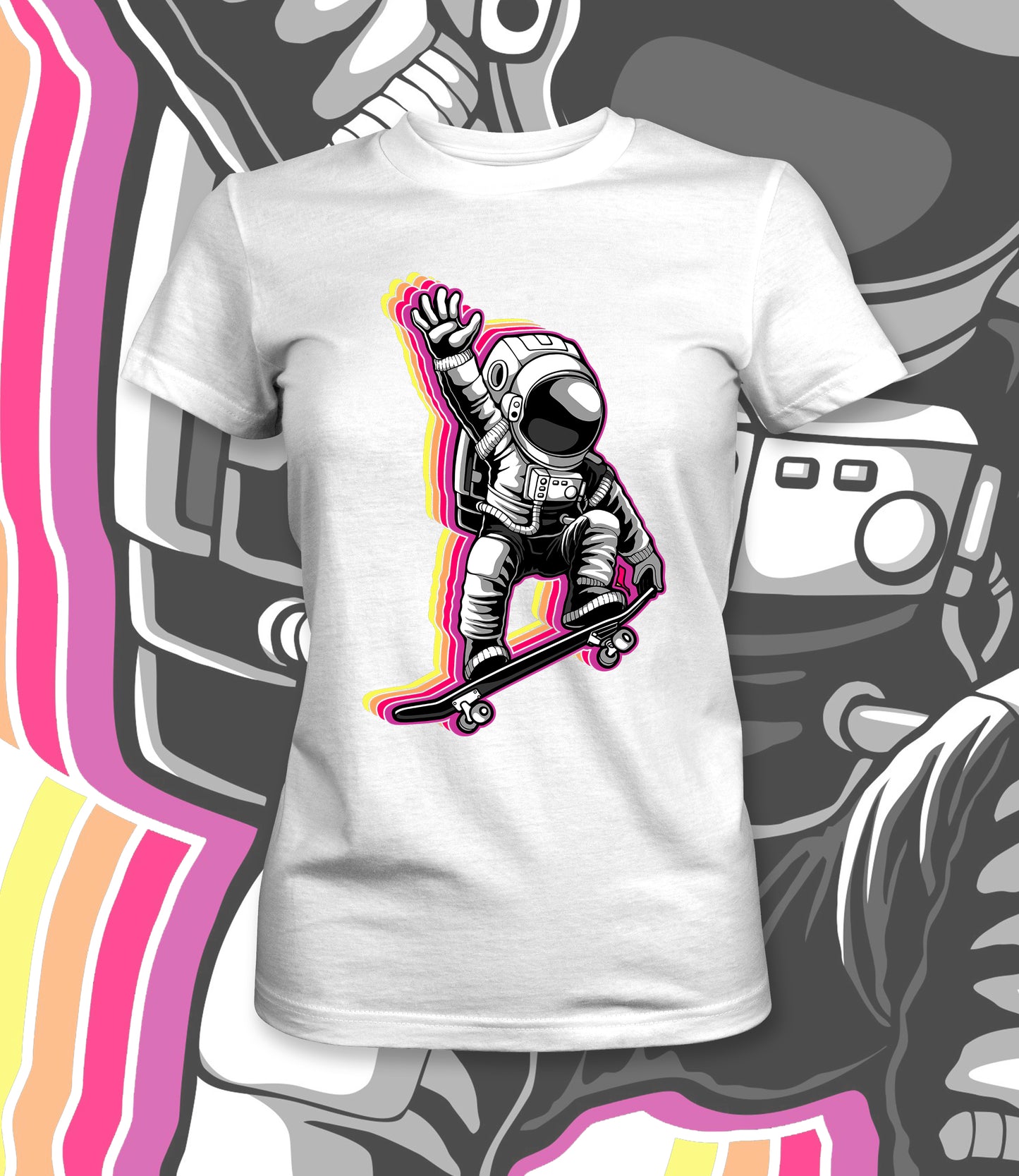 Funky Astronaut Bela Majica - Akcija š„