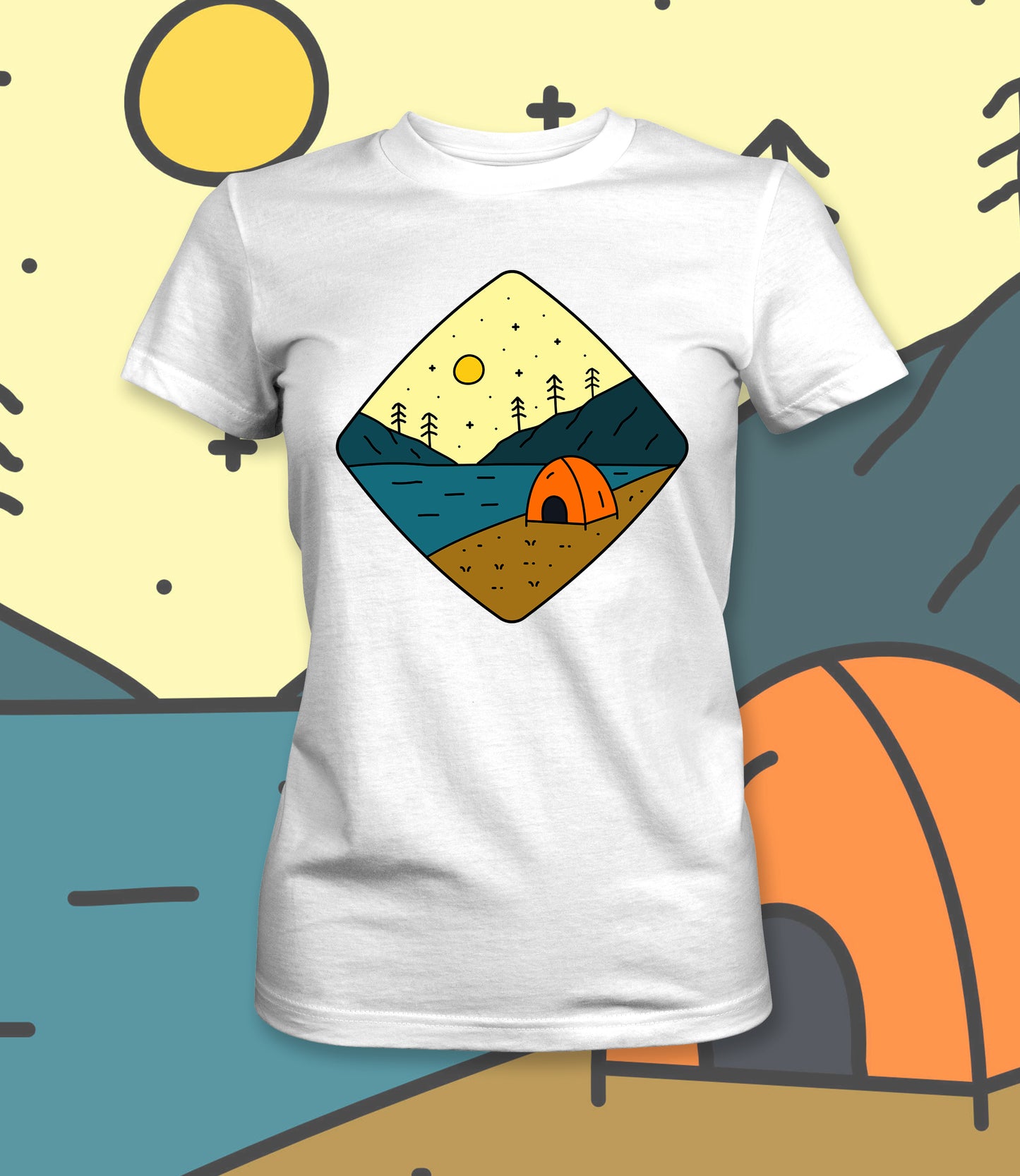 Noćno Kampovanje Bela Majica - Akcija 🔥