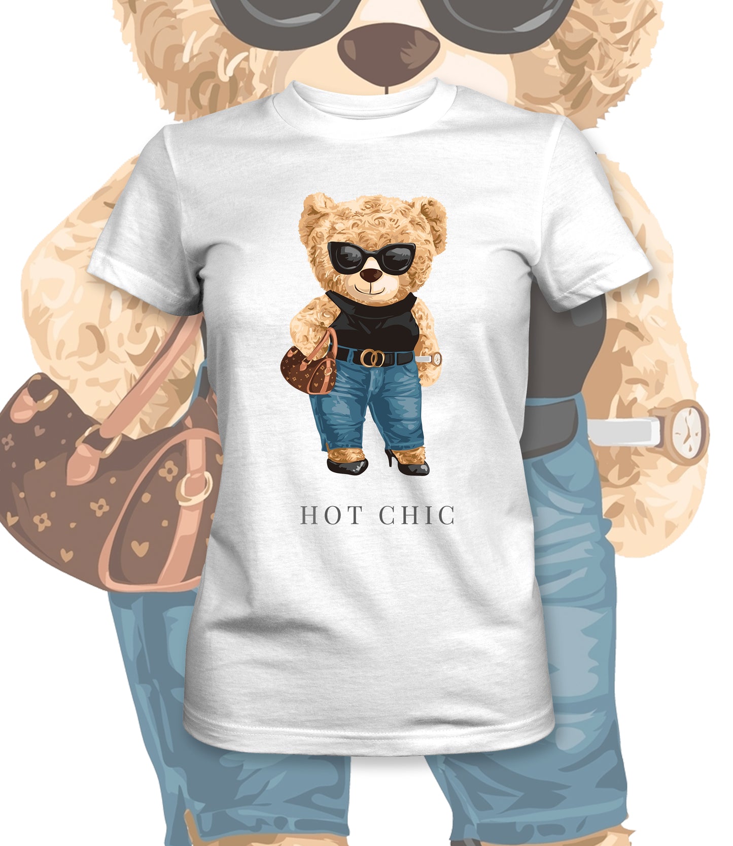 Hot Chic Bela Majica - Akcija 🔥