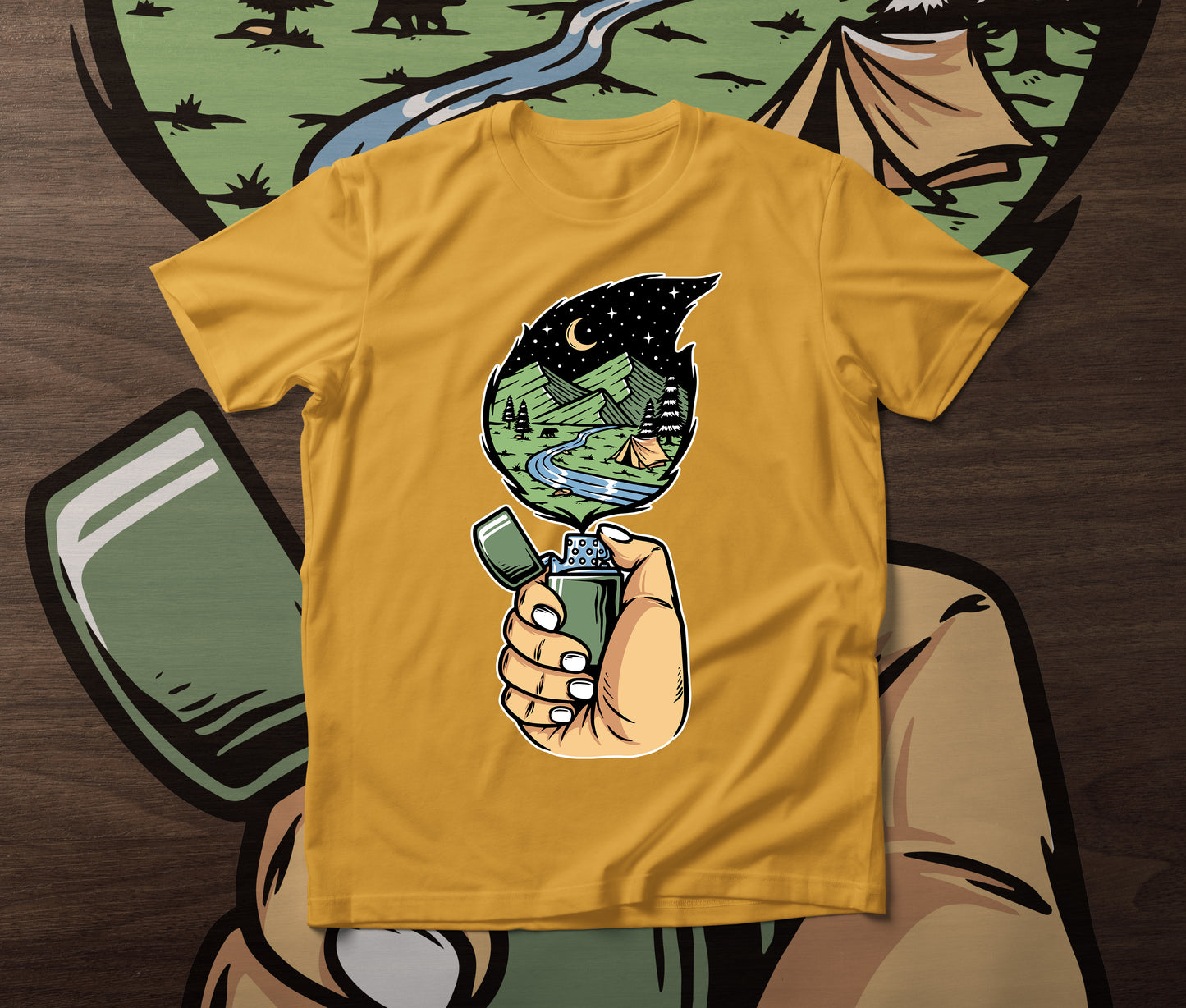 Upaljač - muška majica