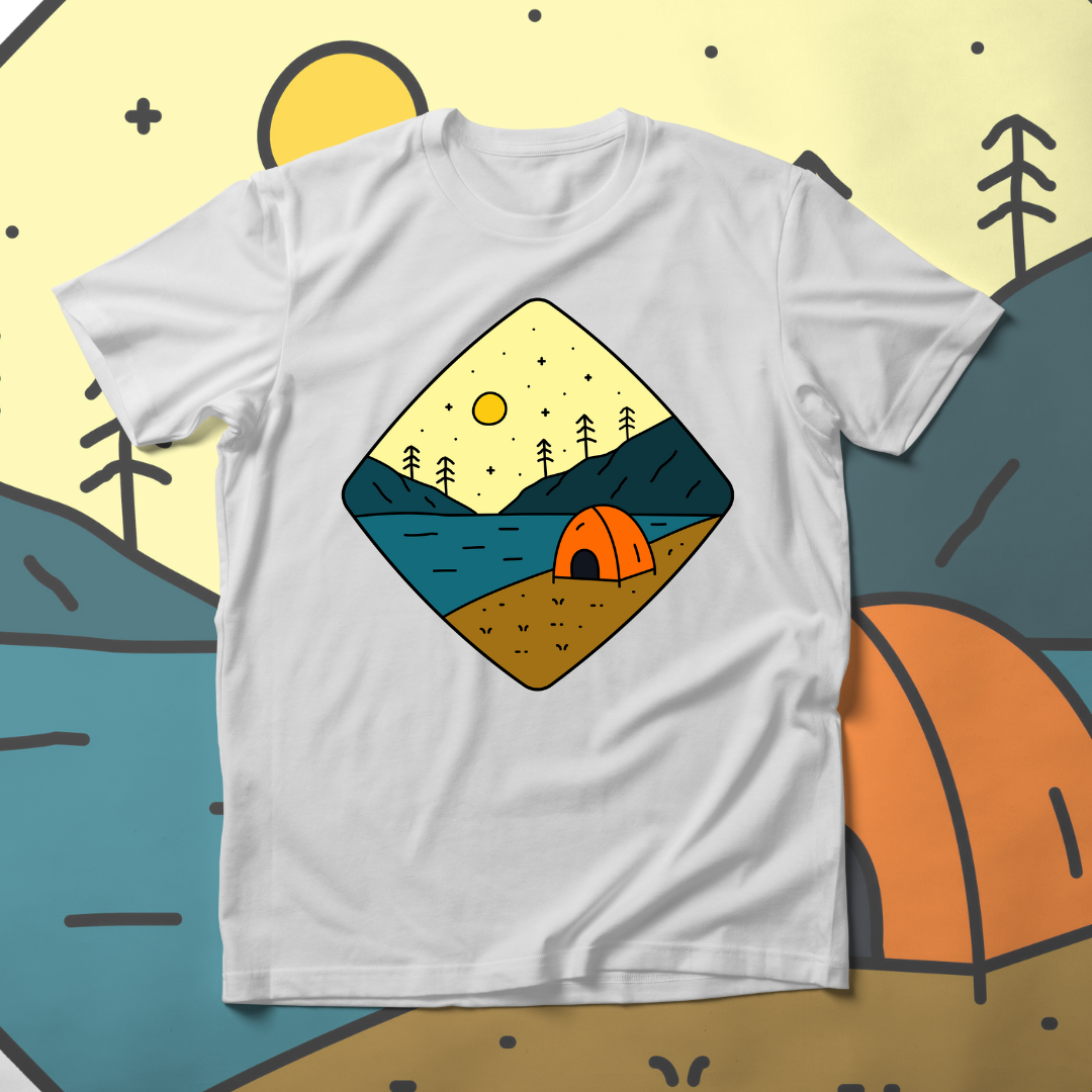 Noćno Kampovanje  Bela Majica - Akcija 🔥