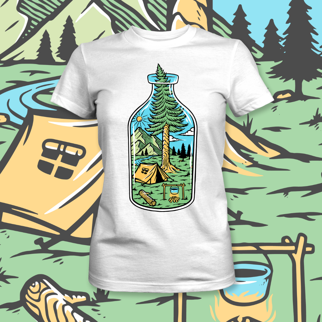 Staklena Flaša Bela Majica - Akcija 🔥