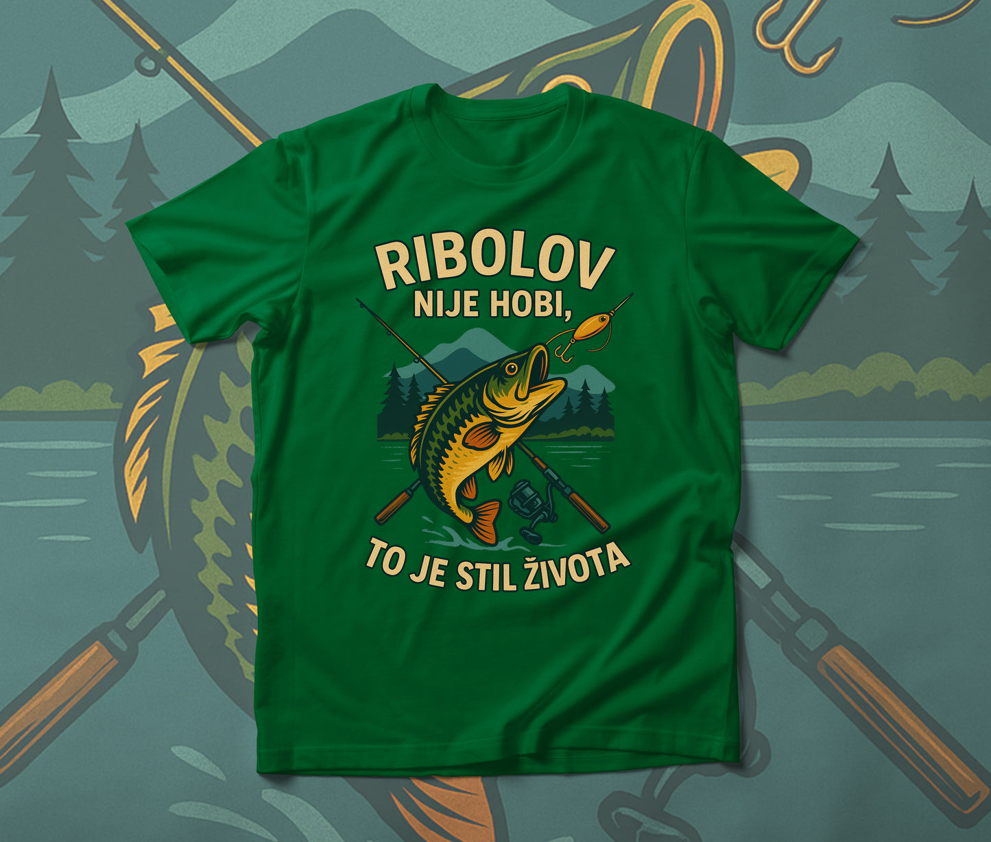 Ribolov - muška majica