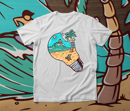 Surfer Bela Majica - Akcija 🔥