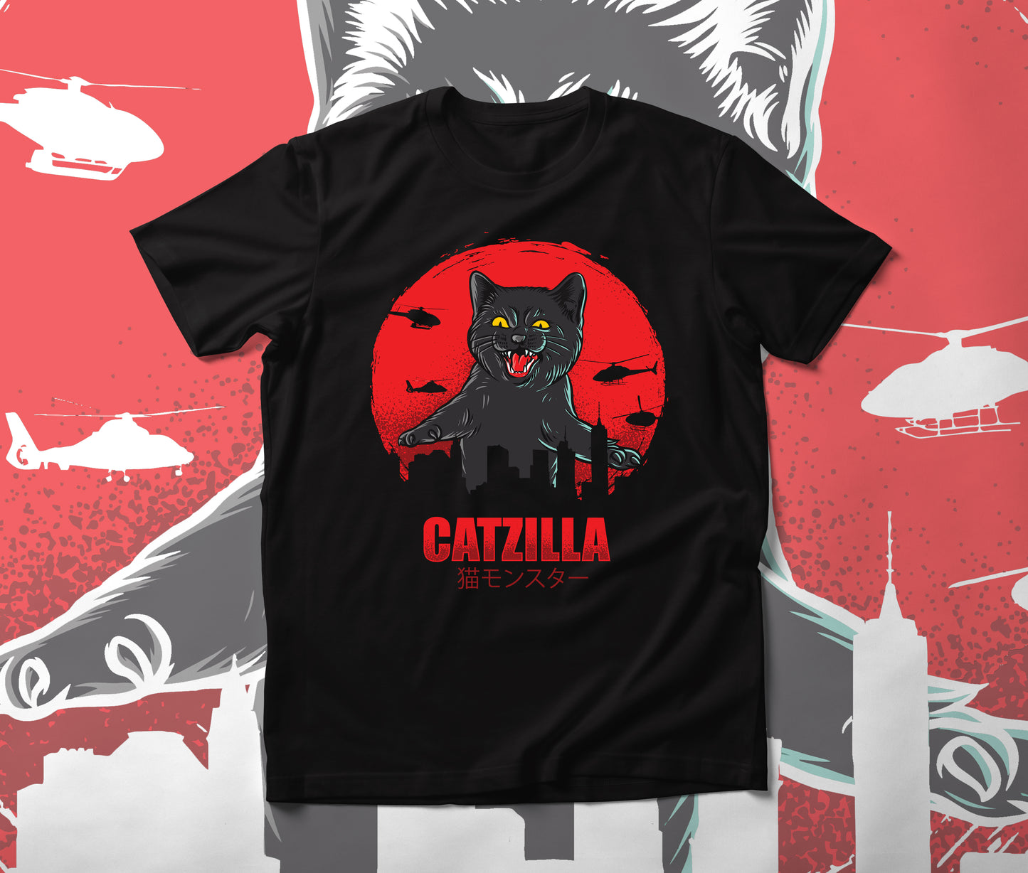Catzilla - muška majica