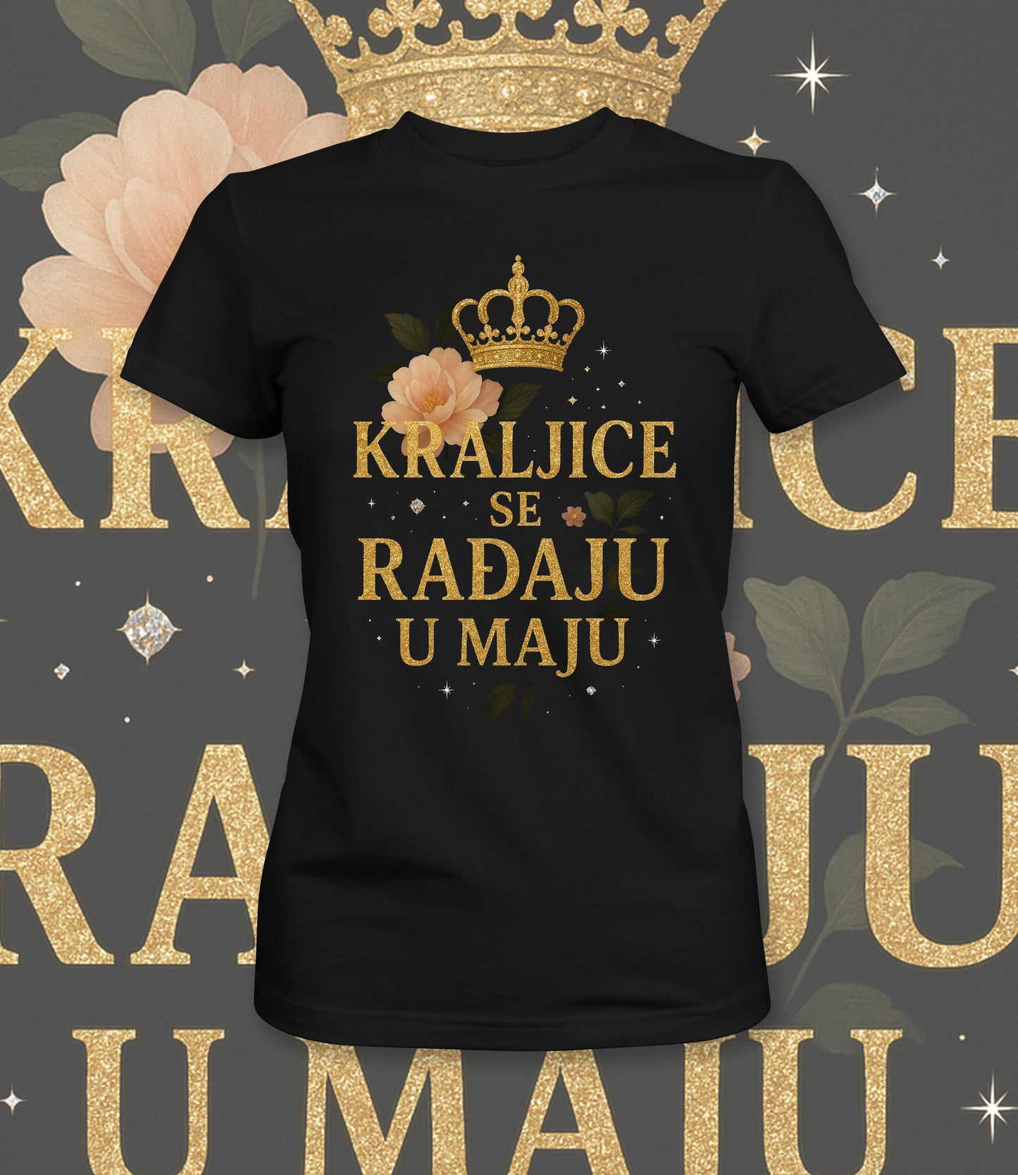 Kraljice se rađaju u maju - ženska majica