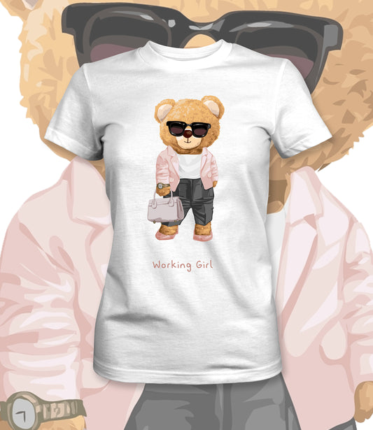 Working Girl Bela Majica - Akcija 🔥