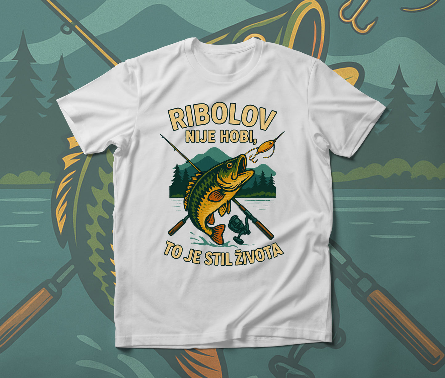 Ribolov Bela Majica - Akcija 🔥