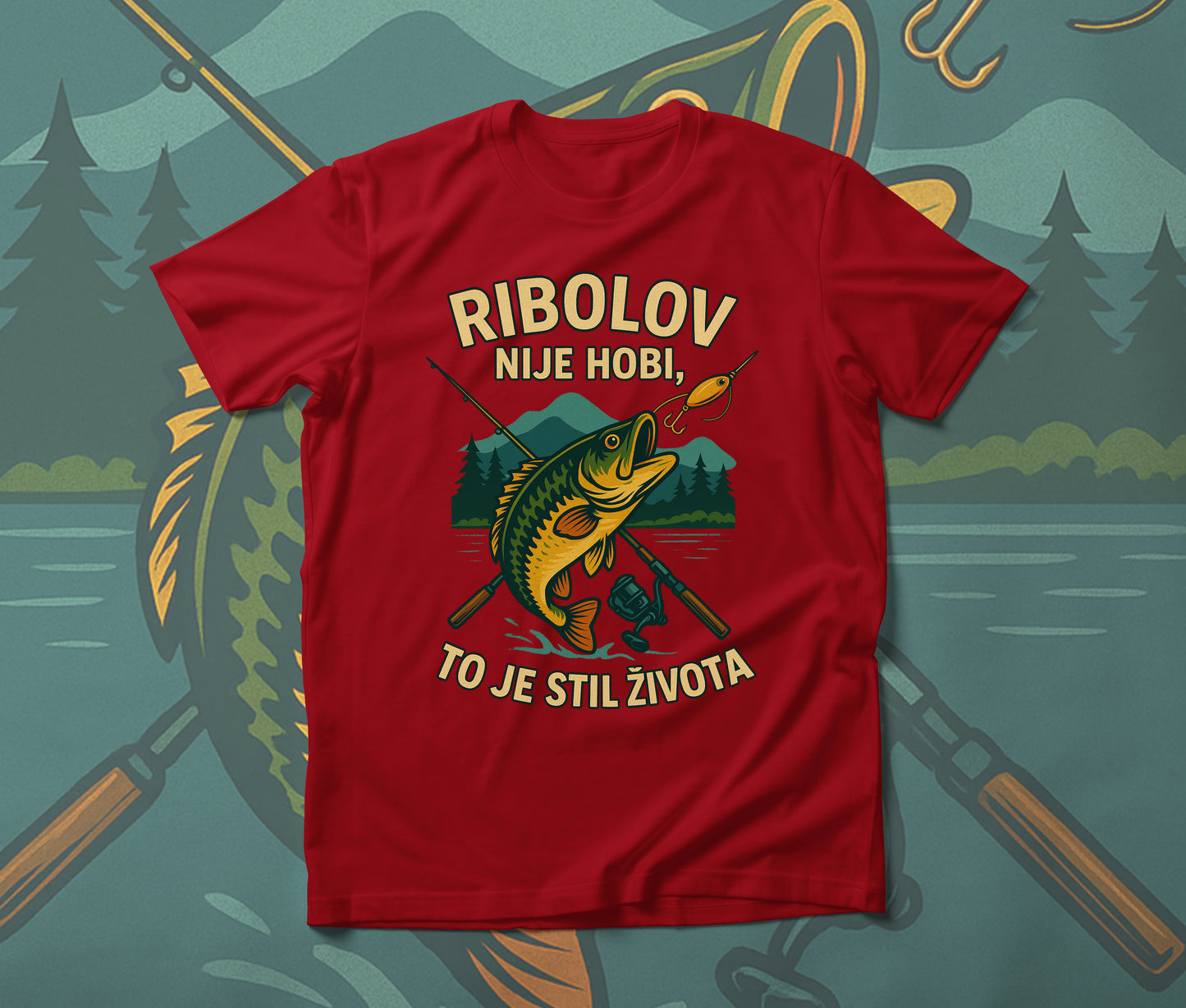 Ribolov - muška majica