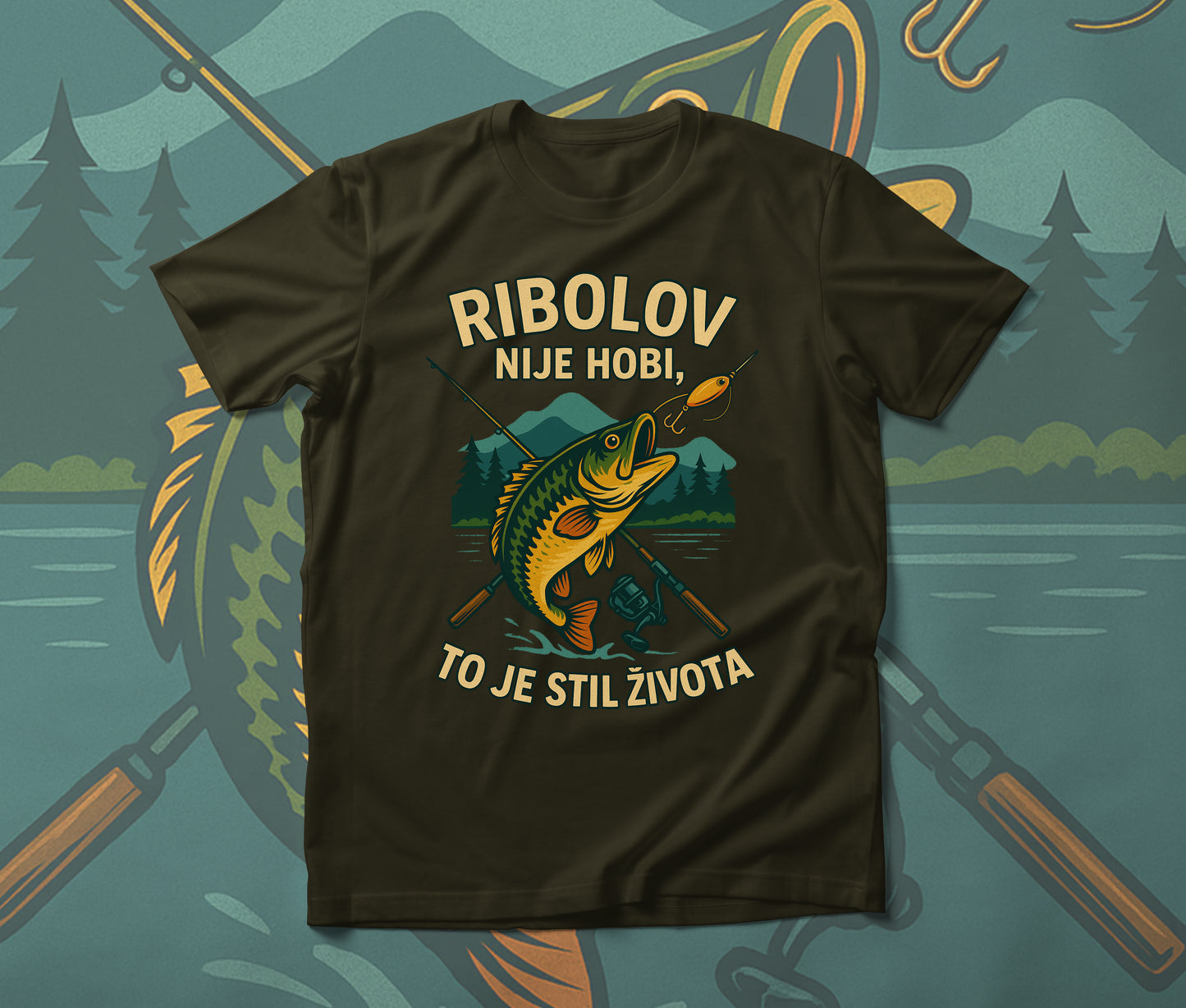 Ribolov - muška majica