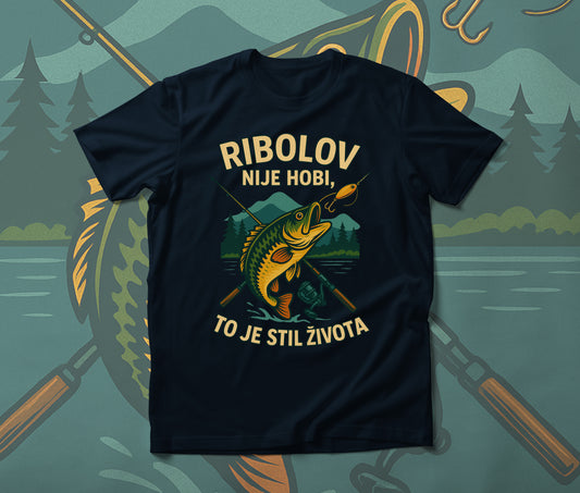 Ribolov - muška majica