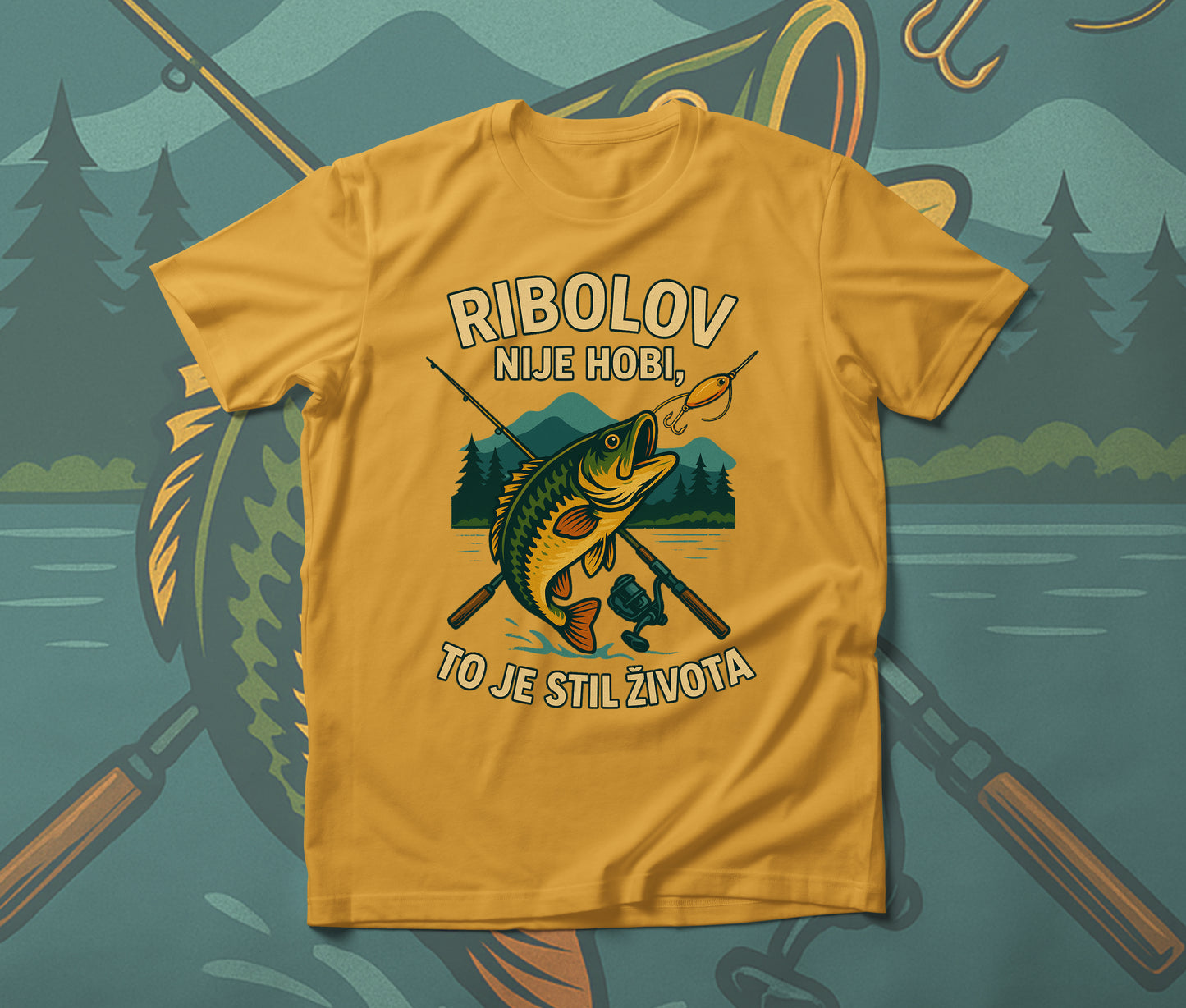 Ribolov - muška majica